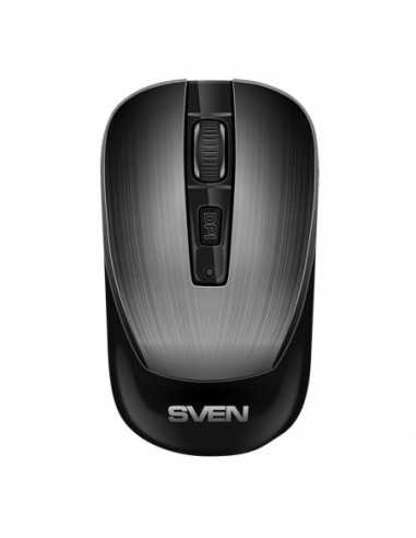 Мыши SVEN Wireless Mouse SVEN RX-380W- Optical- 800-1600 dpi- 6 buttons- Ambidextrous- 1xAA- SilverGray