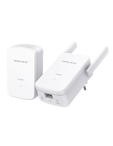 Wi-Fi + Powerline адаптер MERCUSYS MP510 KIT, AV1000, 1000 Мбит/с, Белый