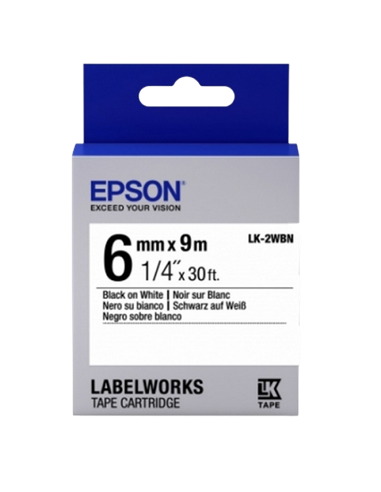 Epson LK-2WBN, 6 мм x 9 м