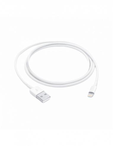 Cablu Lightning to USB Original Apple Lightning to USB Cable (1 m) Model A1480 White