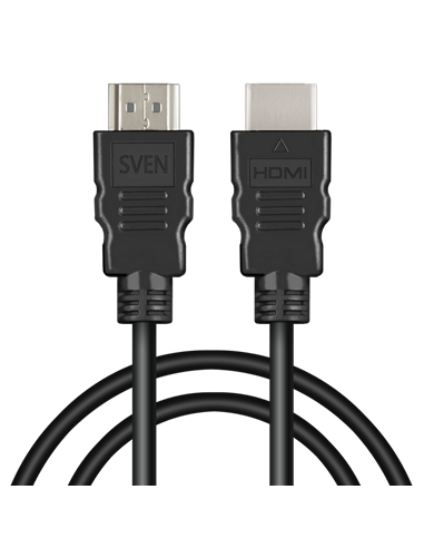 Видеокабель SVEN SV-015473, HDMI (M) - HDMI (M), 1,8м, Чёрный