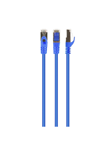 Патч-корд Cablexpert PP6A-LSZHCU-B-0.5M, Cat6A SSTP, 0,5м, Синий