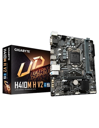 Материнская плата Gigabyte H410M H V2, LGA1200, Intel H470, Micro-ATX