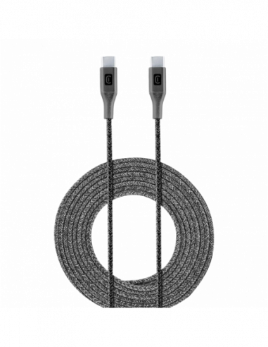 Cablu Type-C to Type-C Type-C to Type-C Cable Cellular Long 2.5M Black