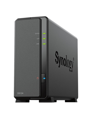 Сетевое хранилище SYNOLOGY DS124, Чёрный