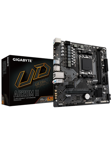 Материнская плата Gigabyte A620M H, AM5, AMD A620, Micro-ATX