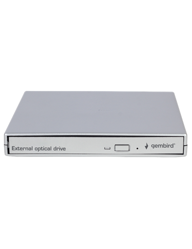 DVD-RW дисковод Gembird DVD-USB-02-SV, USB 2.0, Серебристый