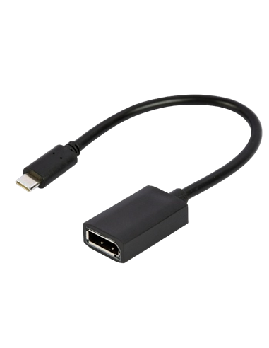 Cablu Video Cablexpert A-CM-DPF-02, USB 3.1 Type-C (M) - DisplayPort (F), 0.15 m, Negru