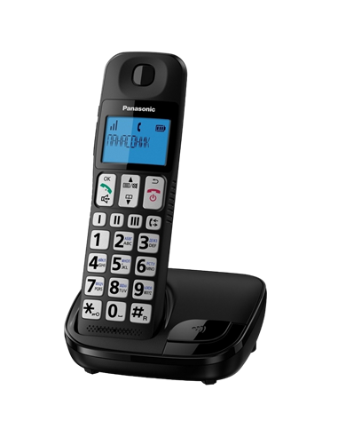 Telefon DECT Panasonic KX-TGE110, Negru