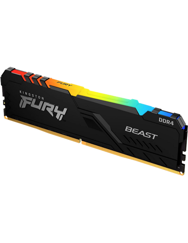 Memorie RAM Kingston FURY Beast RGB, DDR4 SDRAM, 3600 MHz, 16GB, KF436C18BBA/16