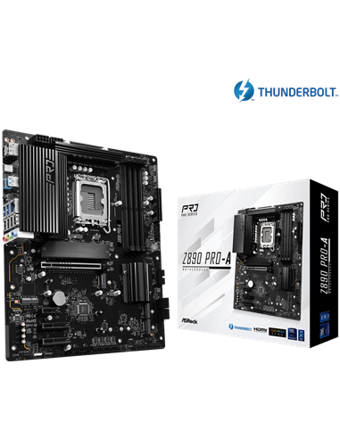 Материнская плата ASRock Z890 PRO-A, LGA1851, Intel Z890, ATX