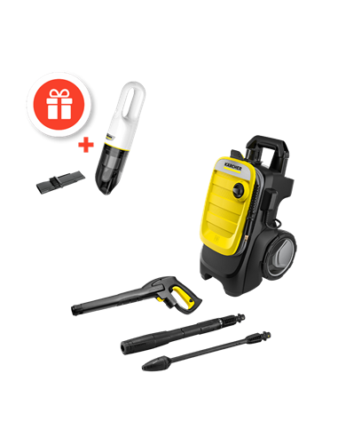 Mini-mașină de spălat cu presiune Karcher K 7 Compact + Aspirator Manual CVH 2