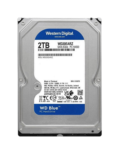 Жесткий диск Western Digital WD Blue, 3.5", 2 ТБ <WD20EARZ>