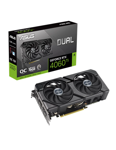 Видеокарта ASUS DUAL-RTX4060TI-O16G-EVO, 16GB GDDR6 128бит (DUAL-RTX4060TI-O16G-EVO)