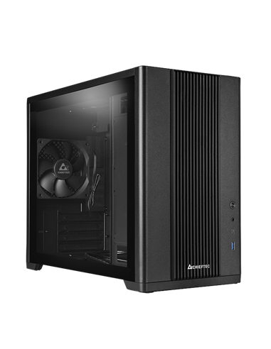 Компьютерный корпус Chieftec BX-10B-OP, Micro-ATX, Без блока питания, Чёрный