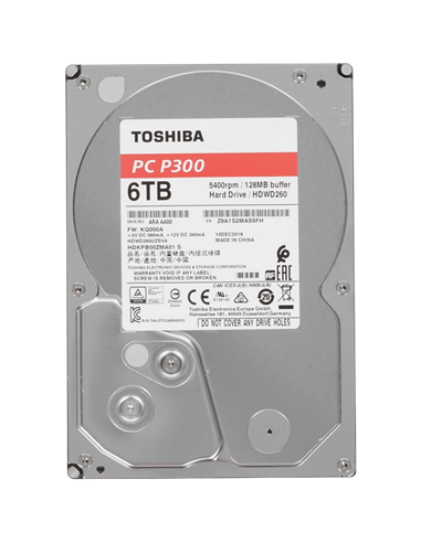 Unitate HDD Toshiba P300, 3.5", 6 TB HDWD260UZSVA