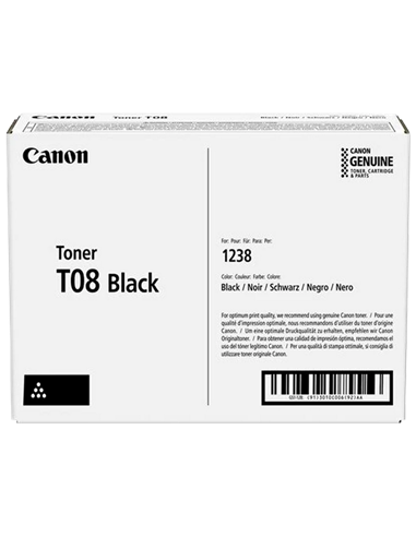 Тонер-картридж Canon T08 Black, для i-Sensys X 1238i