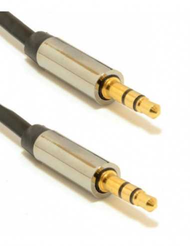 Аудио: кабели, адаптеры Audio cable 3.5mm -1m - Cablexpert CCAPB-444-1M, 3.5mm stereo plug to 3.5mm stereo plug,1 meter cable