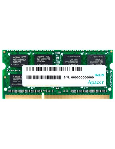 Memorie RAM Apacer AS08GFA60CATBGJ, DDR3 SDRAM, 1600 MHz, 8GB