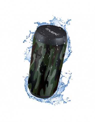 Портативные колонки SVEN SVEN PS-210 Camouflage, Bluetooth Waterproof Portable Speaker, 12W RMS, Water protection (IPx6), Suppor