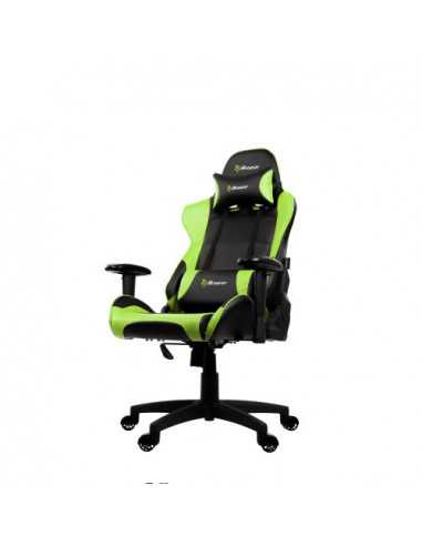 Игровые стулья и столы Arozzi GamingOffice Chair AROZZI Verona V2, BlackGreen, PU Leather, max weight up to 100-105kg height 16
