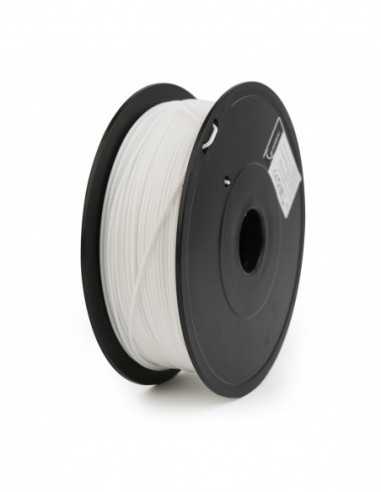 Filamente pentru imprimante 3D Gembird ABS Filament, White, 1.75 mm, 1 kg