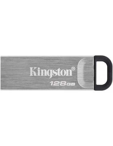 Unități flash USB 128GB USB3.2 Kingston DataTraveler Kyson Silver, Metal casing, Compact and lightweight (Read 200 MBytes, Writ