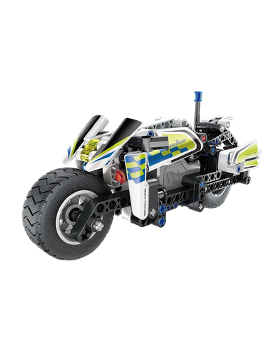 Конструктор XTech Pull Back Police Motorbike