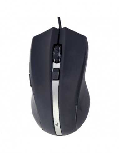 Игровые мыши GMB Gembird MUS-GU-02, 6-button G-laser mouse with scroll wheel, 800-2400dpi, USB, Black