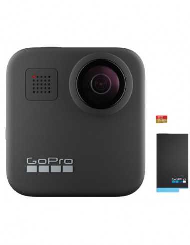 Экшн-камеры Action Camera GoPro MAX 360 footage, Photo-Video Resolutions:16.6MP30FPS-5.6K30, 2xslow-motion, waterproof 5m,6x mic