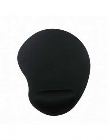 Коврики для мыши Gembird Mouse pad MP-ERGO-01, Mouse pad with soft wrist support, black