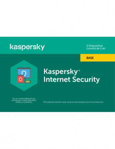 Kaspersky Kaspersky Internet Security Eastern Europe Edition. 2-Device 1 year Base License Pack, Card