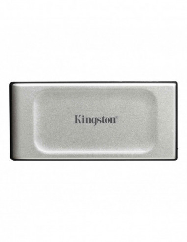 Unitate SSD externă portabilă USB3.0 M.2 NVMe External SSD 500GB Kingston XS2000, USB 3.2 Gen 2x2, IP55, Sequential ReadWrite: