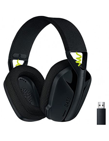 Наушники Logitech Logitech Gaming Headset G435 LIGHTSPEED Wireless - BLACK - 2.4GHZ - EMEA - 914