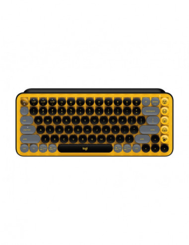 Клавиатуры Logitech Logitech POP Keys Wireless Mechanical Keyboard With Emoji Keys, Multi-device, Layout Size Minimalist, BlastY