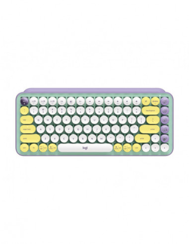 Клавиатуры Logitech Logitech POP Keys Wireless Mechanical Keyboard With Emoji Keys, Multi-device, Layout Size Minimalist, Daydre