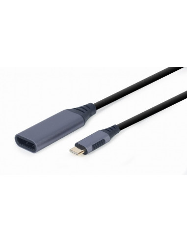 Adaptoare Adapter USB Type-C to DisplayPort - Gembird A-USB3C-DPF-01, USB Type-C to DisplayPort male adapter, Supported resolu