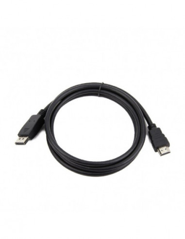 Cabluri video HDMI - VGA - DVI - DP Cable DP-HDMI - 3m - Cablexpert CC-DP-HDMI-3M, 3m, HDMI type A (male) only to DP (male) cab