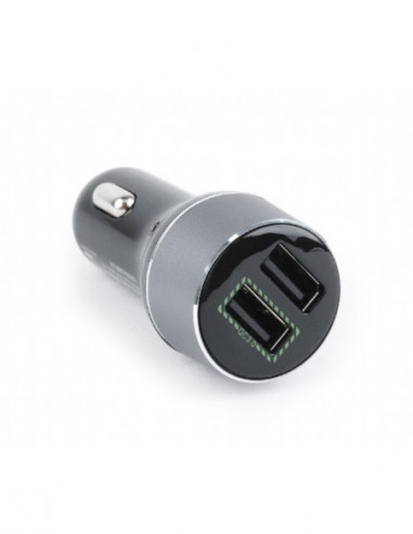 Селфи-палки с Bluetooth USB Car Charger - Gembird TA-U2QC3-CAR-01,2-port USB car fast charger, QC3.0, 36 W, black