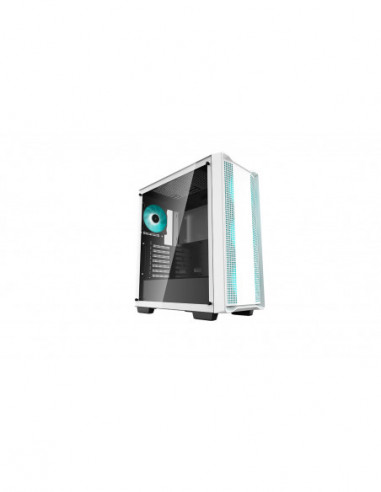 Carcase Deepcool DEEPCOOL CC560 WH ATX Case, with Side-Window (Tempered Glass Side Panel) Mesh Front Panel, without PSU, Tool-l