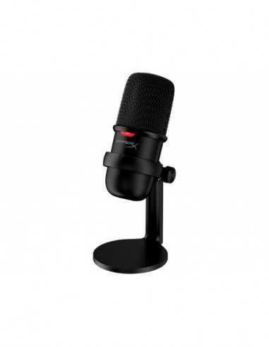 Microfoane PC HyperX SoloCast, Black, Microphone for the streaming, Sampling rates: 48 44.1 32 16 8 kHz, 20Hz-20kHz, Tap-to-M