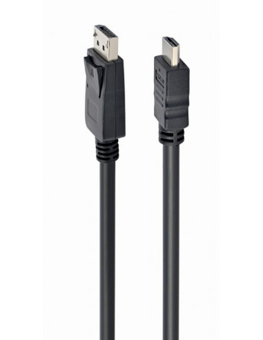 Cabluri video HDMI - VGA - DVI - DP Cable DP-HDMI - 1m - Cablexpert CC-DP-HDMI-1M, 1m, HDMI type A (male) only to DP (male) cab