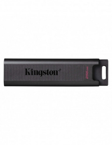 Unități flash USB 256GB USB-C3.2 Kingston DataTraveler Max, Black, USB-C, Unique Design (Read Up to 1000MBs, Write 900MBs)