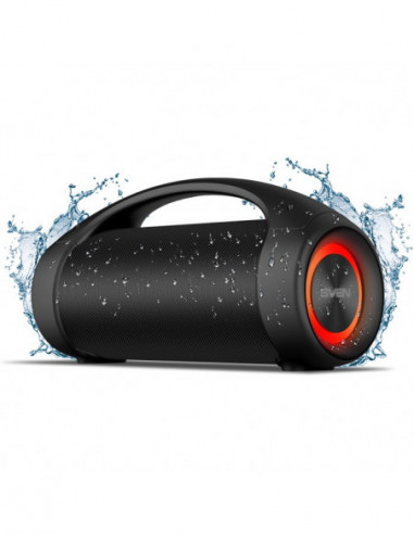 Портативные колонки SVEN SVEN PS-370 Black, Bluetooth Waterproof Portable Speaker, 40W RMS, Water protection (IPx5) Support for 
