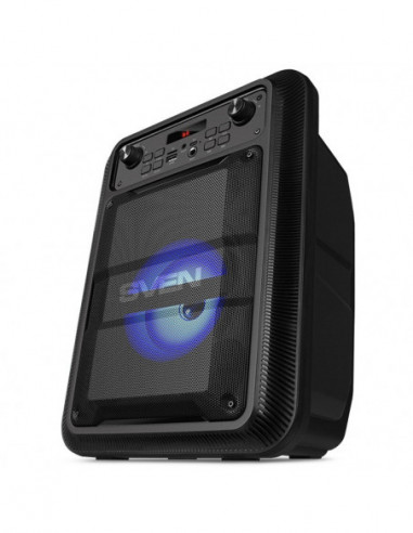 Портативные колонки SVEN SVEN PS-400 Black, Bluetooth Portable Speaker, 12W RMS, LED display, Support for iPad smartphone, FM t