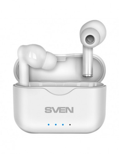 Наушники SVEN SVEN E-701BT, white TWS Wireless In-ear stereo earbuds with microphone