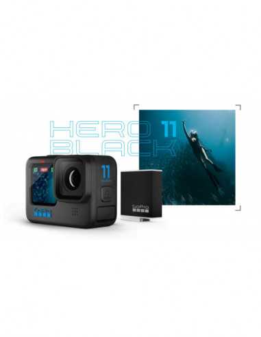 Экшн-камеры Action Camera GoPro HERO 11 Black, Photo-Video Resolutions:27MP5.3K60+2.7K240, 8xslow-motion, waterproof 10m, voice 