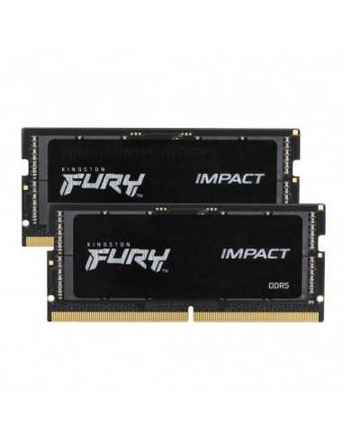 SO-DIMM DDR5 32GB (Kit of 216GB) DDR5-4800 SODIMM Kingston FURY Impact DDR5, PC38400, CL38, 1Rx8, 1.1V, Intel XMP 3.0 (Extreme M