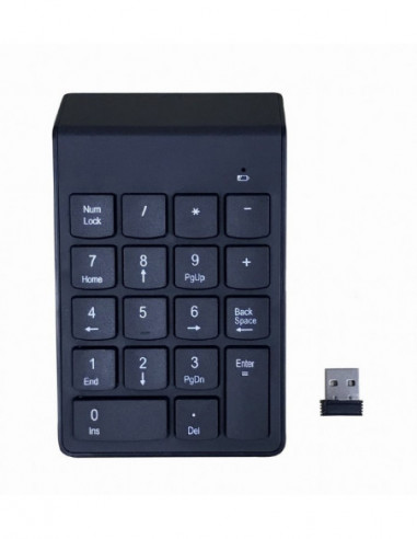 Клавиатуры Gembird Gembird KPD-W-02, Wireless numeric keypad with 18 keys, USB