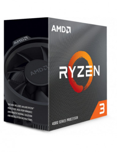 Procesor AM4 AMD Ryzen 3 4300G, Socket AM4, 3.8-4.0GHz (4C8T), 2MB L2 + 4MB L3 Cache, Integrated Radeon Vega 6 Graphics, 7nm 65